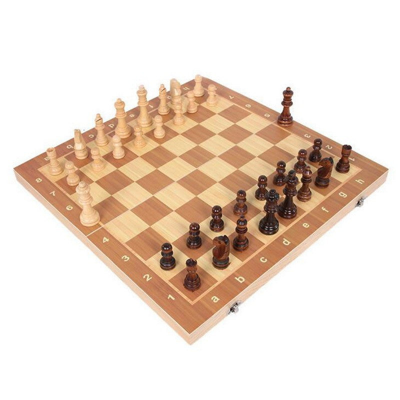 Magnetic Portable Foldable Board Wooden Chess