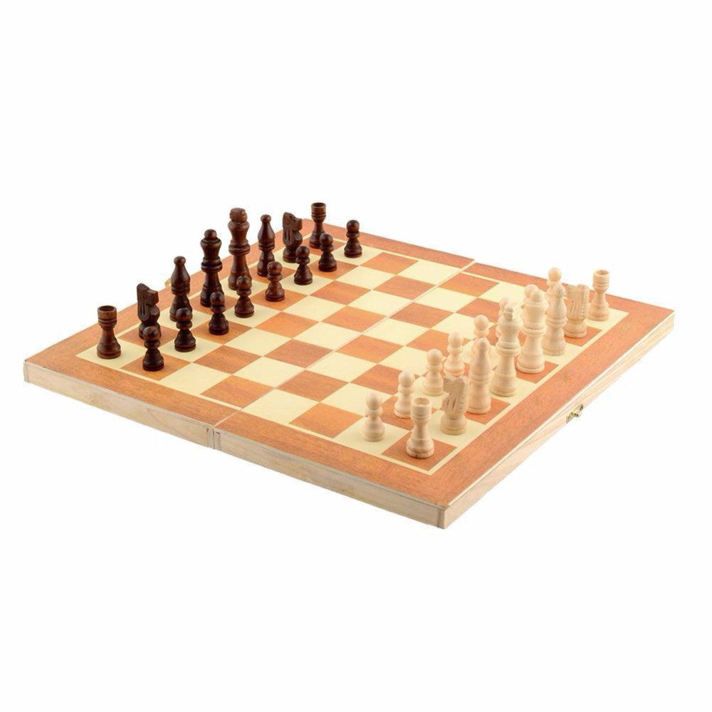 Zinc Alloy Chess Pieces Wooden Chessboard