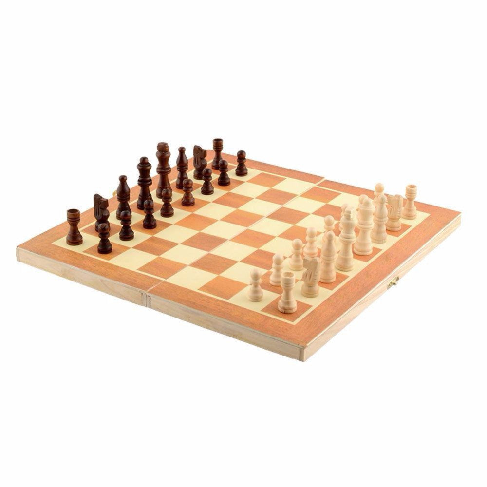 Zinc Alloy Chess Pieces Wooden Chessboard