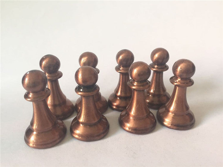 Zinc Alloy Chess Pieces Wooden Chessboard