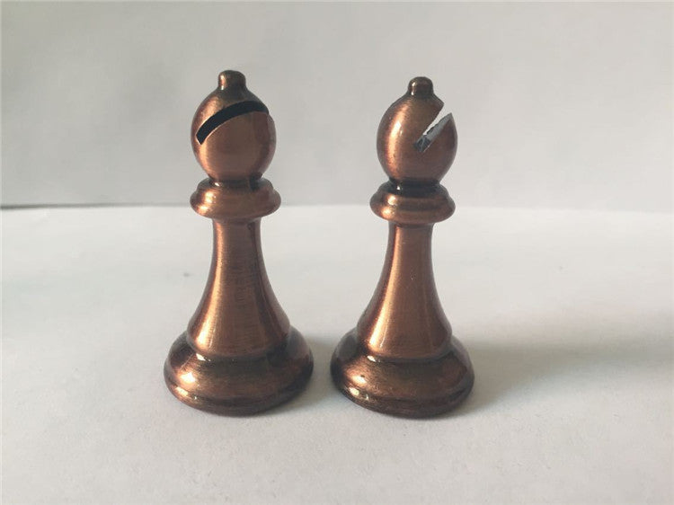 Zinc Alloy Chess Pieces Wooden Chessboard