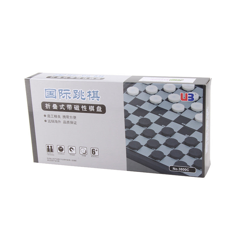 Magnetic International Draughts Set Chess & Checker
