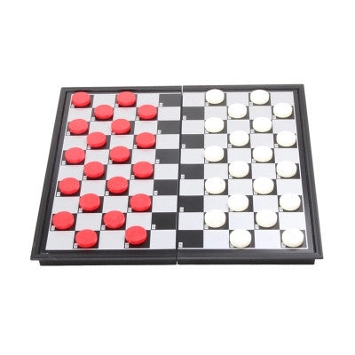 Magnetic International Draughts Set Chess & Checker