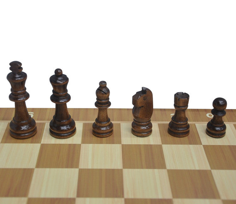 Magnetic Wooden Chess Board Folding