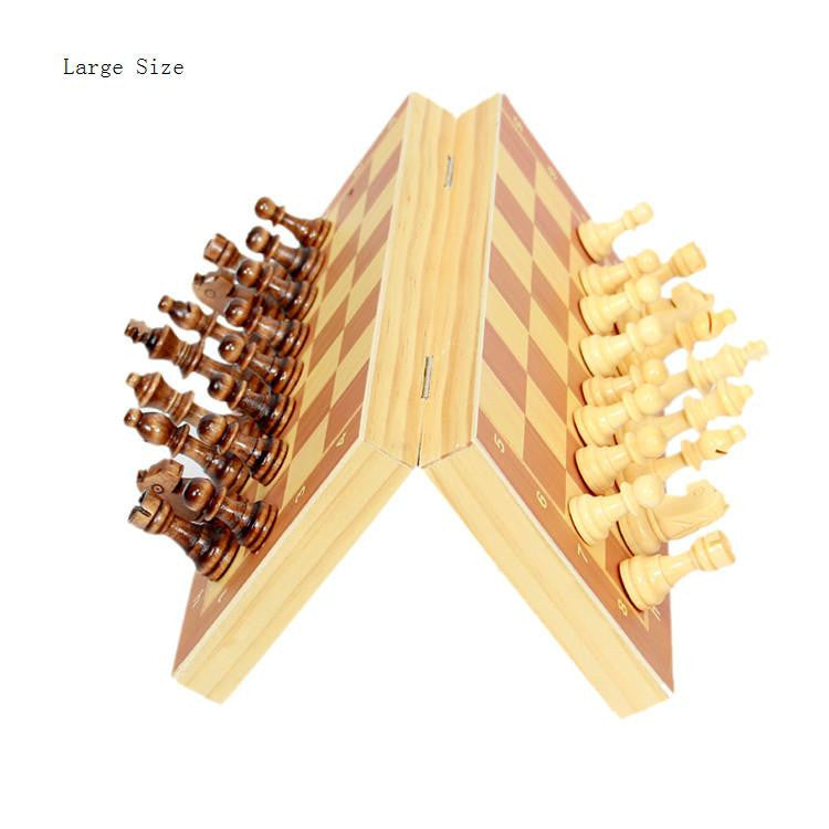 Magnetic Wooden Chess Board Folding