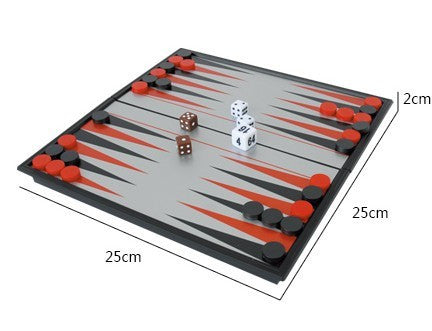 Magnetic Board Backgammon Folding Chess Game