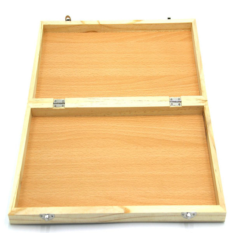 Folding International Wooden Chess Set Board
