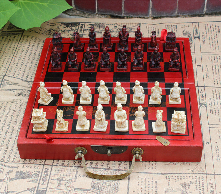 Wooden Classic Standard Folding Educational Antique Chess