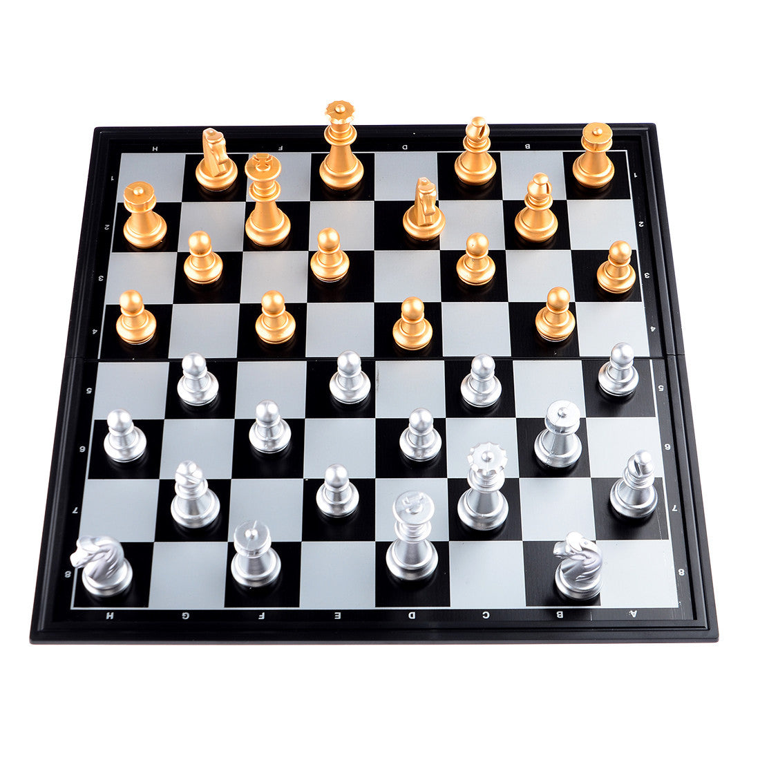 Portable Checkers Folding Magnetic Chessboard